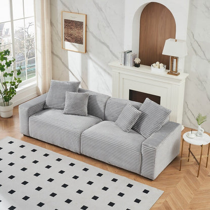 Grand canapé 4 places de 104,72 pouces avec 4 coussins décoratifs