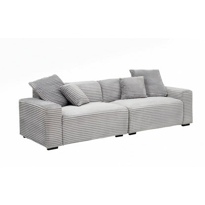Grand canapé 4 places de 104,72 pouces avec 4 coussins décoratifs