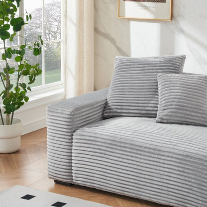 Grand canapé 4 places de 104,72 pouces avec 4 coussins décoratifs