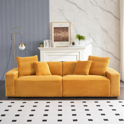 Grand canapé 4 places de 104,72 pouces avec 4 coussins décoratifs