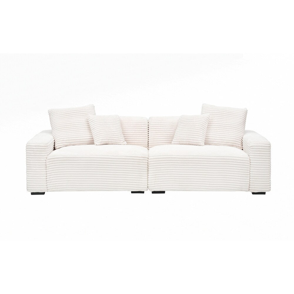 Grand canapé 4 places de 104,72 pouces avec 4 coussins décoratifs