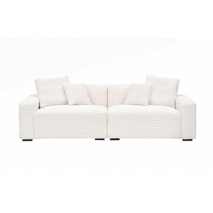 Grand canapé 4 places de 104,72 pouces avec 4 coussins décoratifs