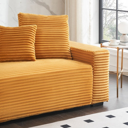 Grand canapé 4 places de 104,72 pouces avec 4 coussins décoratifs