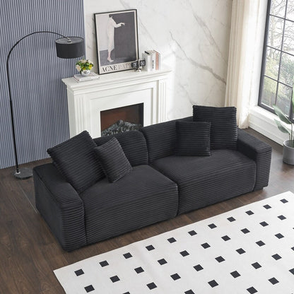 Grand canapé 4 places de 104,72 pouces avec 4 coussins décoratifs