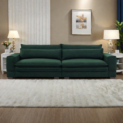 Canapé en tissu moderne du milieu du siècle avec pieds en bois massif 104.72