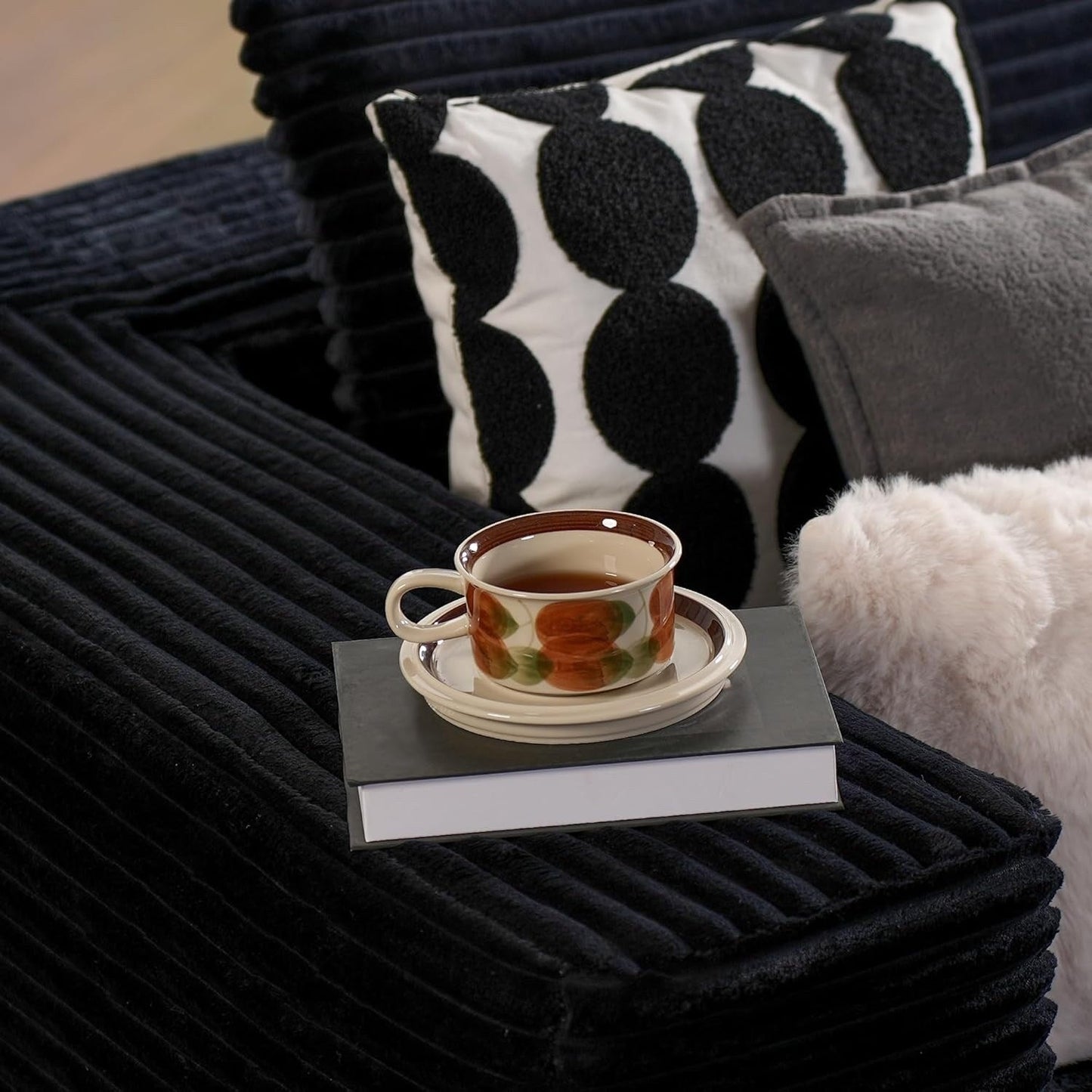 Canapé sectionnel Cloud en forme de L 104 - Canapé modulaire à assise profonde pour salon et chambre, sans assemblage