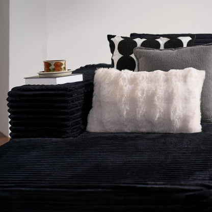 Canapé sectionnel Cloud en forme de L 104 - Canapé modulaire à assise profonde pour salon et chambre, sans assemblage