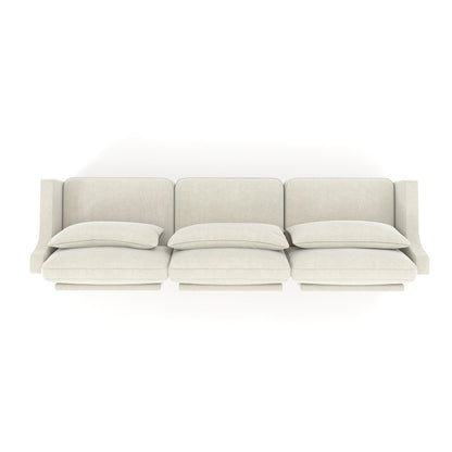 Canapé 4 places en chenille 105,9 avec base ergonomique en bois et éponge haute résilience pour le salon