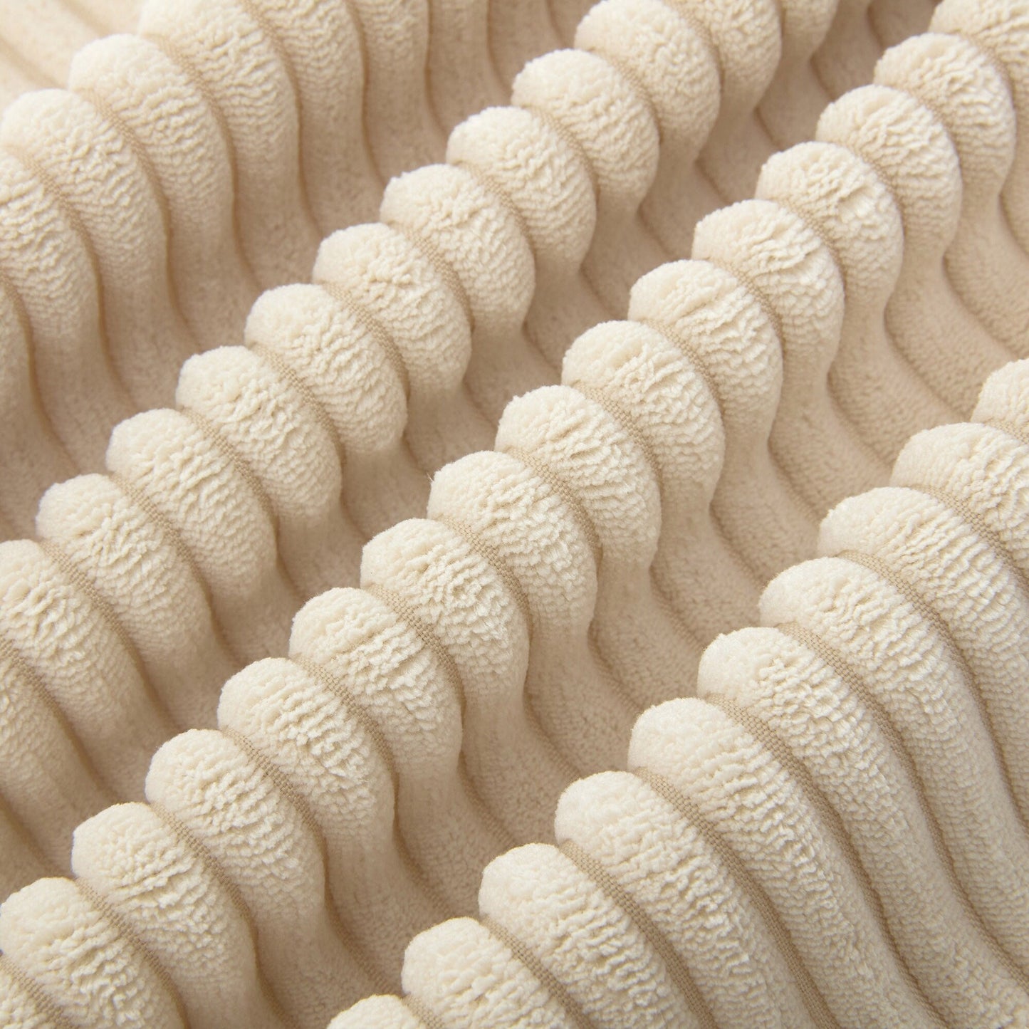 Canapé 3 places rembourré en velours côtelé 105 avec coussins de dossier amovibles et 5 oreillers pour le salon