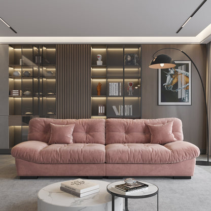 Canapé causeuse minimaliste Cloud de 105 po avec deux oreillers