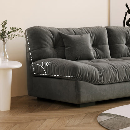 Canapé causeuse minimaliste Cloud de 105 po avec deux oreillers