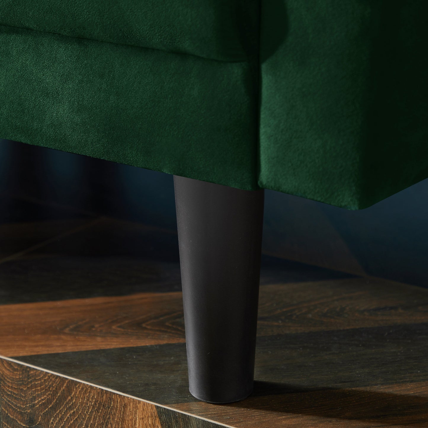 Canapé sectionnel réversible 3 places en velours de 106,7 po avec canapé-lit, méridienne, dossier réglable et oreillers