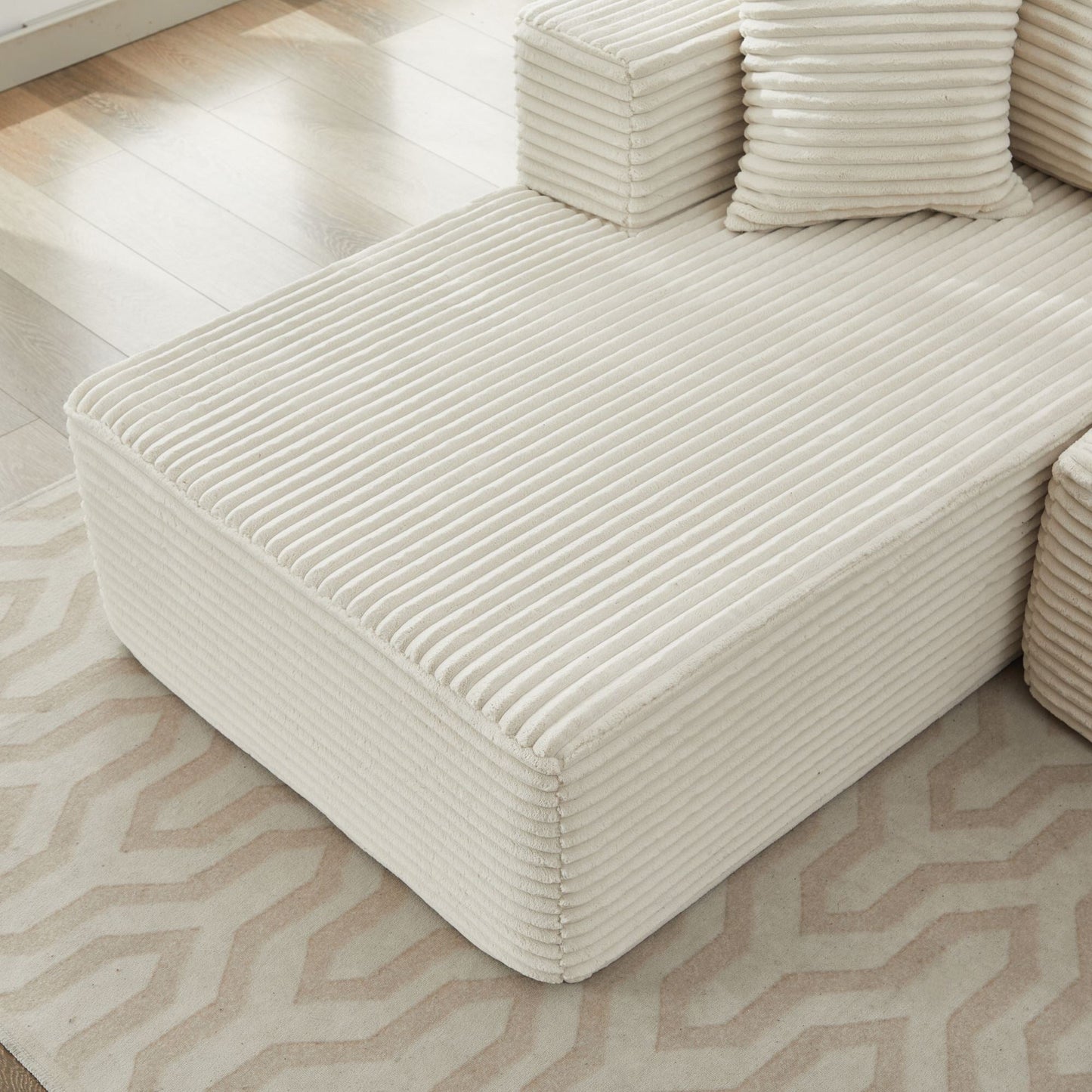 Canapé sectionnel Cloud 106, double chaise longue, canapé modulaire moderne à assise profonde pour salon, aucun assemblage requis