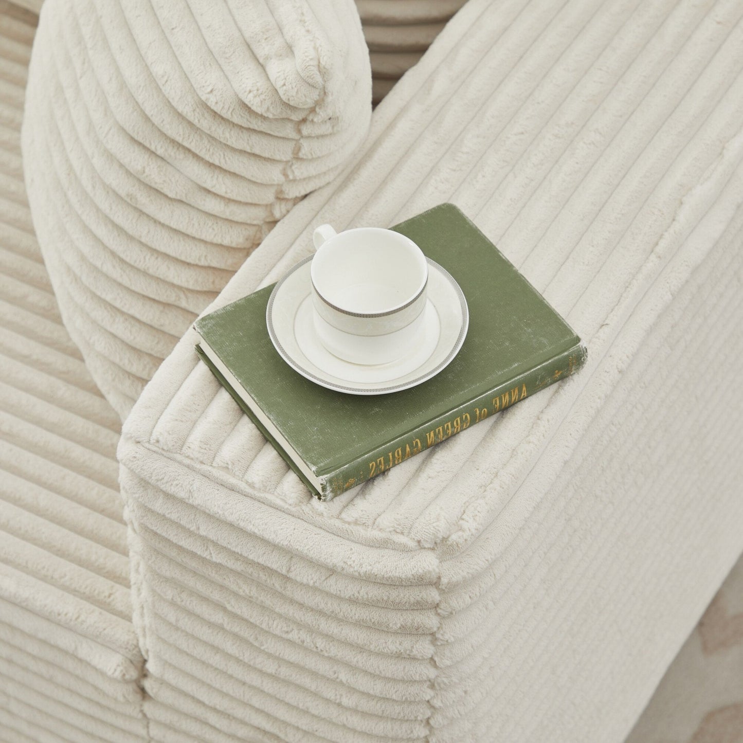 Canapé sectionnel Cloud 106 en L avec méridienne orientée vers la gauche, canapé modulaire moderne à assise profonde pour salon, aucun assemblage requis