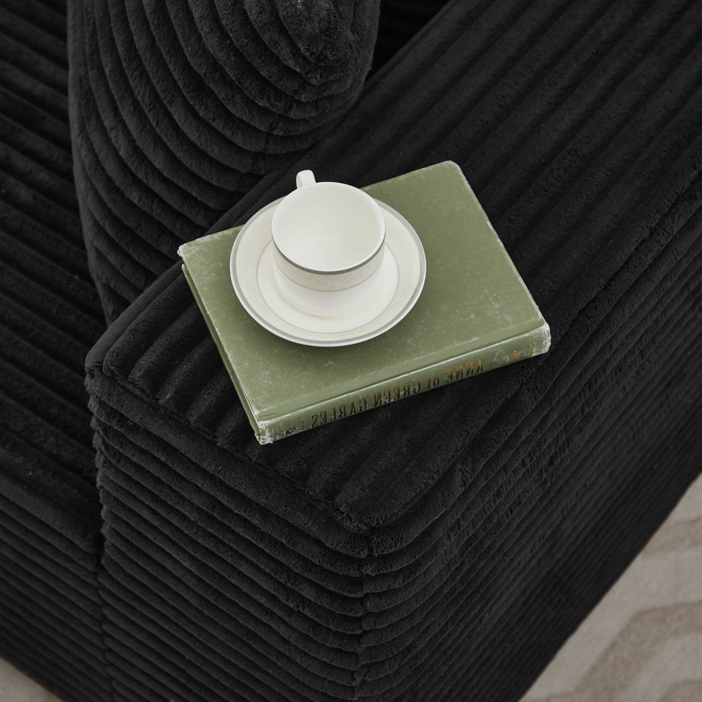 Canapé sectionnel Cloud 106 en L avec méridienne orientée vers la gauche, canapé modulaire moderne à assise profonde pour salon, aucun assemblage requis