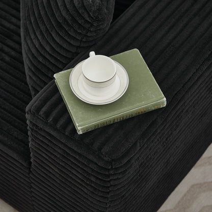 Canapé sectionnel Cloud 106 en L avec méridienne orientée vers la gauche, canapé modulaire moderne à assise profonde pour salon, aucun assemblage requis