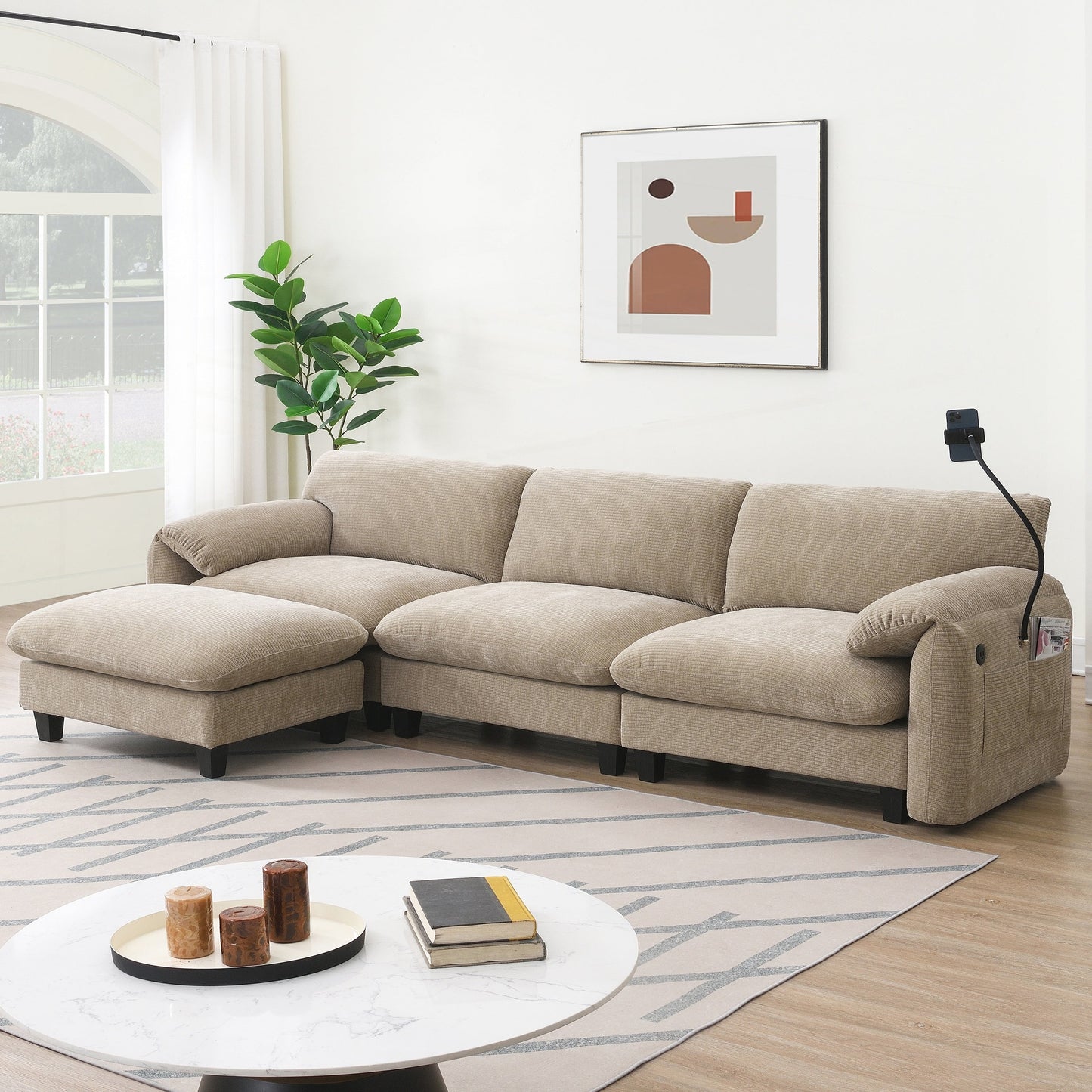 Canapé sectionnel modulaire de 108 pouces