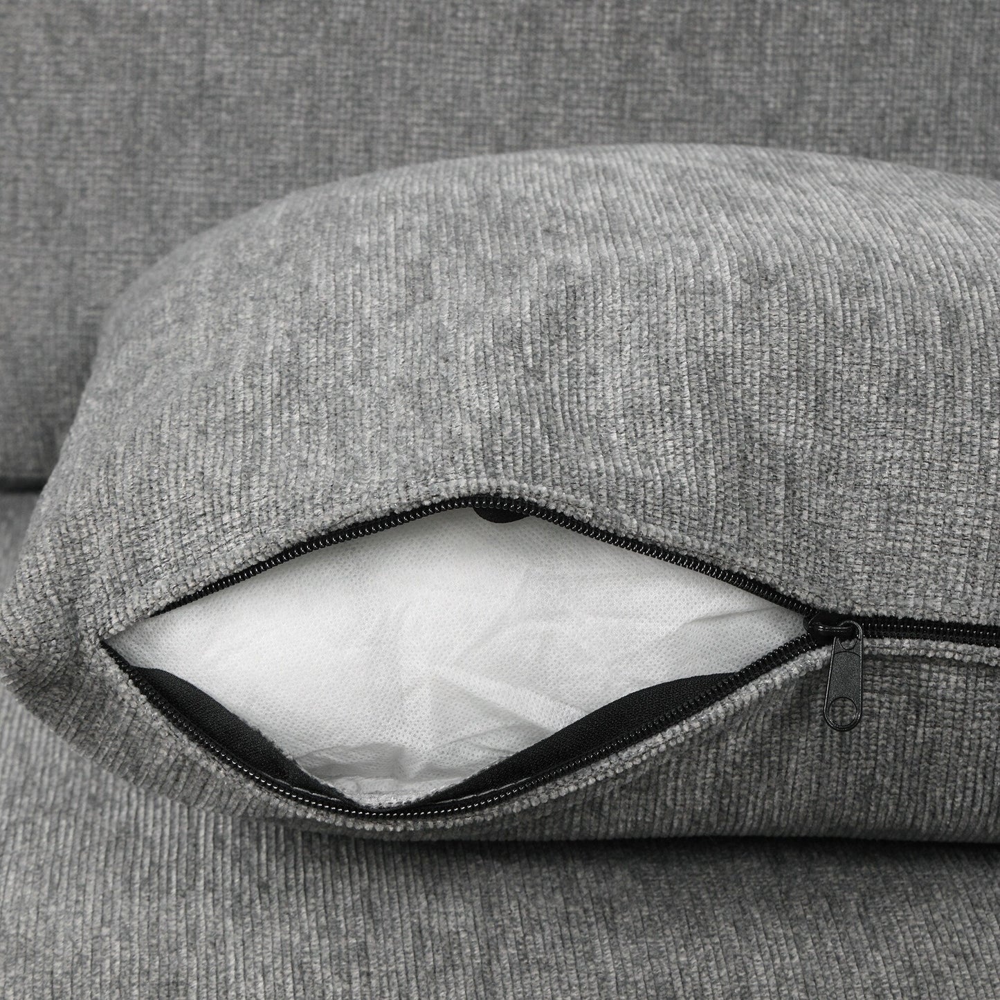 Canapé sectionnel modulaire en U de 108 pouces avec canapé-lit gigogne, ports USB et deux porte-gobelets pour le salon