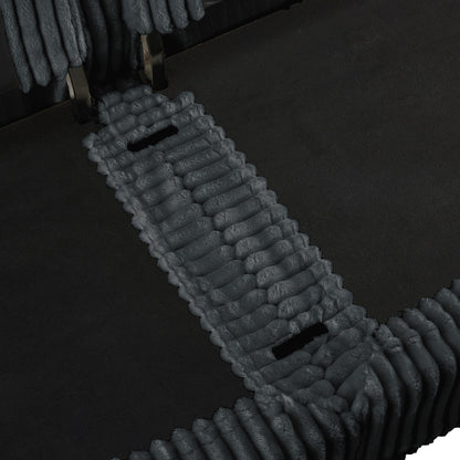 Canapé 3 places sans accoudoirs en velours côtelé 109,8 pour salon et chambre