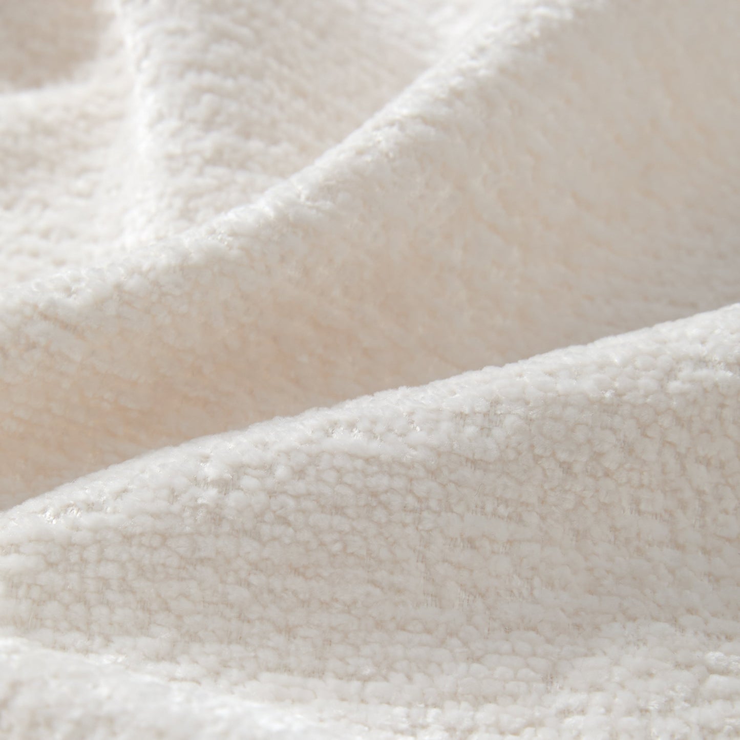 Canapé sectionnel en chenille de 110 pouces en forme de L avec chargement USB et Type-C, accoudoirs en pétales et pouf amovible pour le salon