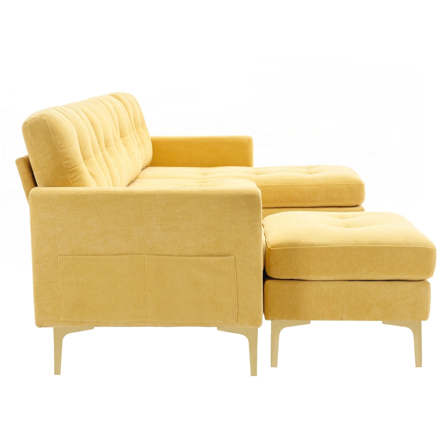 Canapé sectionnel convertible en L de 110 pouces