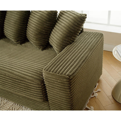 111.4 Canapé en flanelle verte, choix d'abri élégant - salon, chambre, bureau compagnon idéal