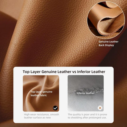 Canapé inclinable électrique en cuir végétalien de 112,5 pouces avec port de chargement USB