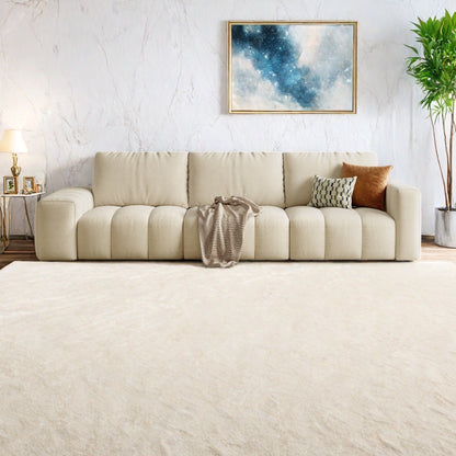 Canapé 4 places 114 Wood avec structure en bois massif, résistant aux taches et facile à nettoyer, pour les maisons accueillant les animaux.