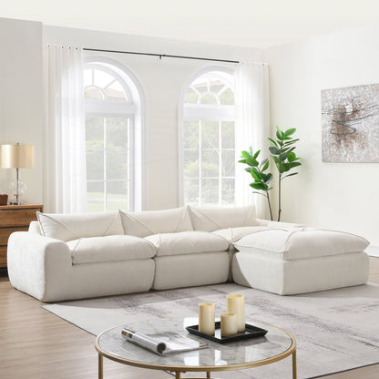 Canapé entièrement compressé de 116 pouces avec mousse haute densité