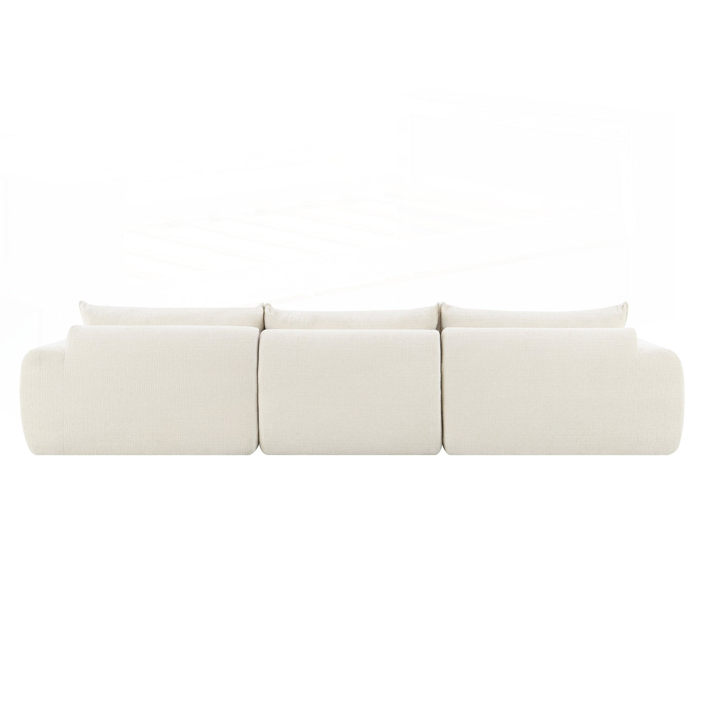 Canapé entièrement compressé de 116 pouces avec mousse haute densité