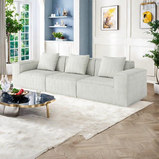 Canapé 4 places en mousse haute densité de qualité NASA, sans assemblage, sièges inclinables moelleux