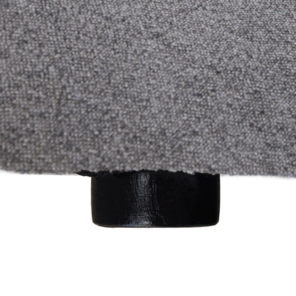 Canapé sectionnel moderne en forme de L de 120 pouces, canapé modulaire en lin avec pouf de rangement