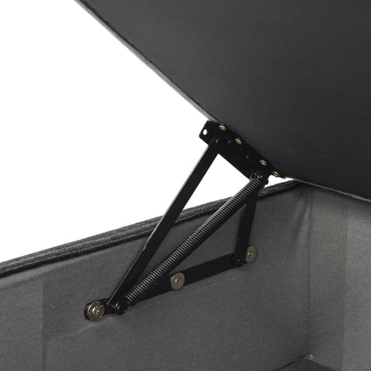 Canapé sectionnel moderne en forme de L de 120 pouces, canapé modulaire en lin avec pouf de rangement