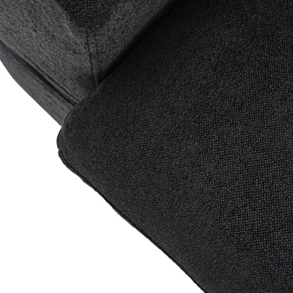 Canapé sectionnel moderne en forme de L de 120 pouces, canapé modulaire en lin avec pouf de rangement