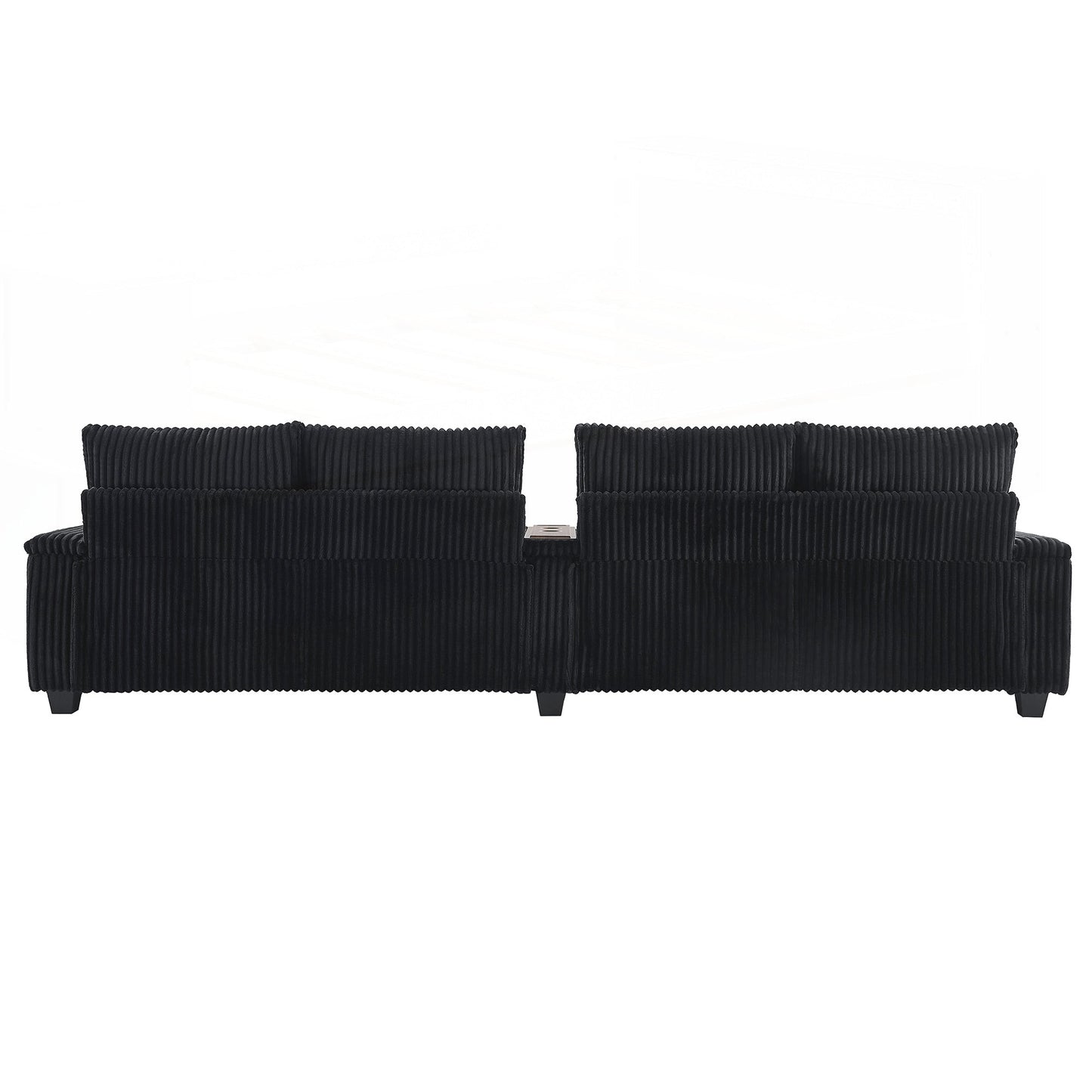 Canapé 4 places en velours côtelé de 133 pouces