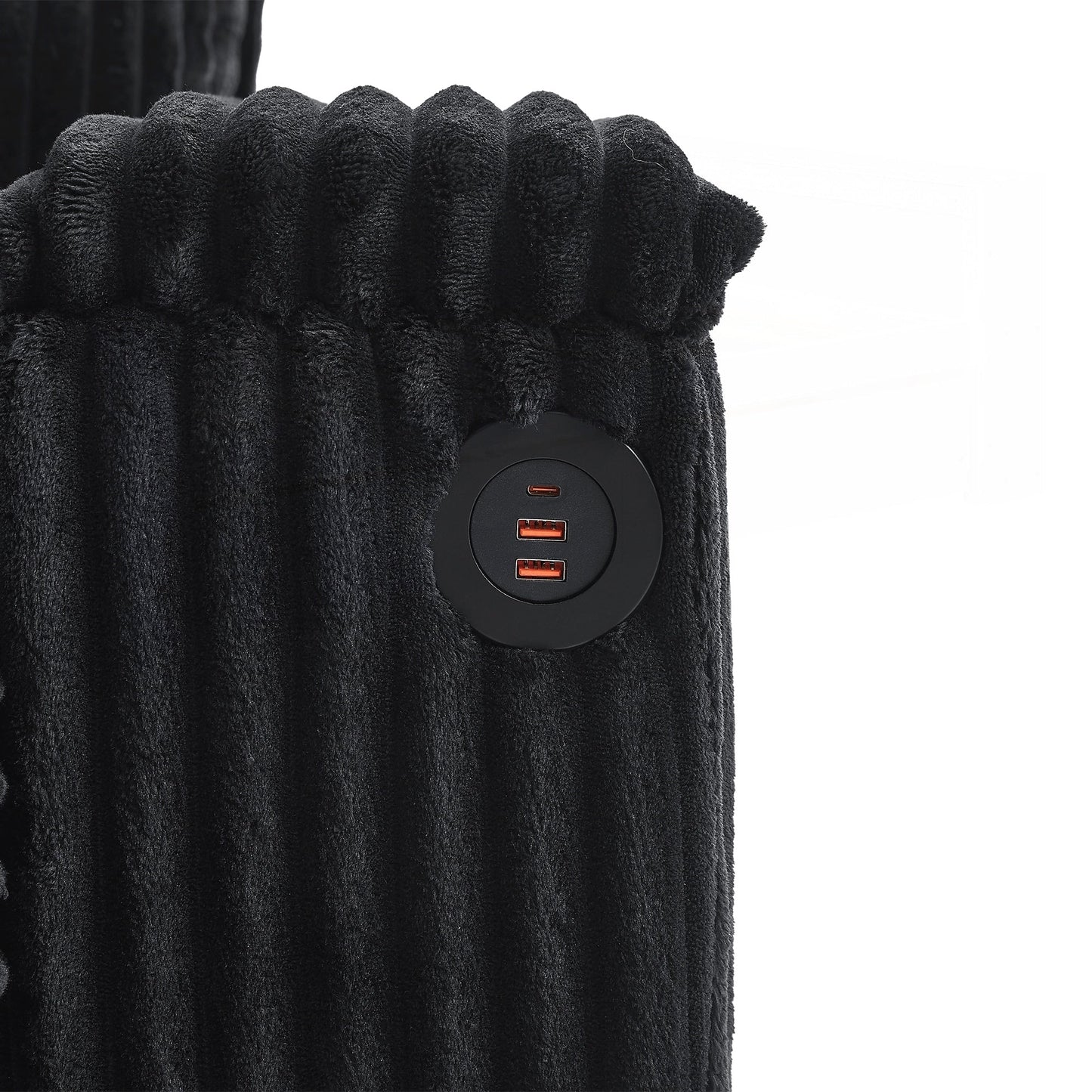 Canapé 4 places en velours côtelé de 133 pouces