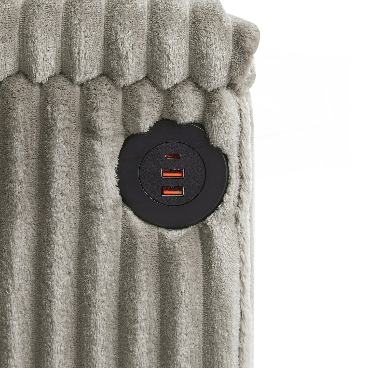 Canapé 4 places en velours côtelé de 133 pouces