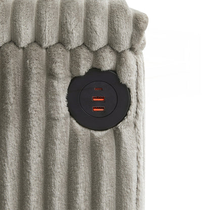 Canapé 4 places en velours côtelé de 133 pouces