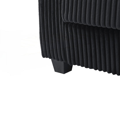 Canapé 4 places en velours côtelé de 133 pouces