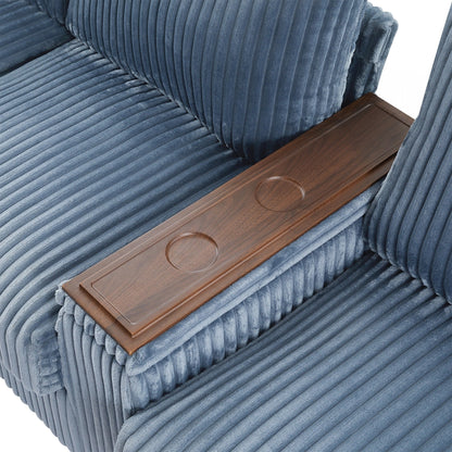 Canapé 4 places en velours côtelé de 133 pouces