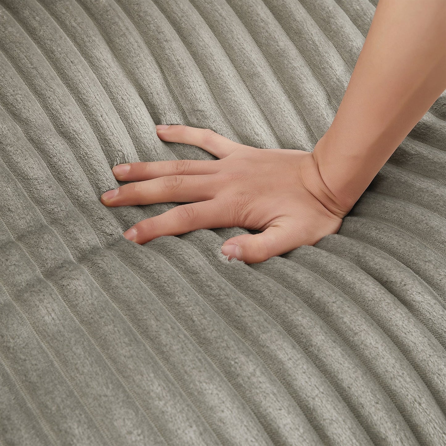 Canapé 4 places en velours côtelé de 133 pouces