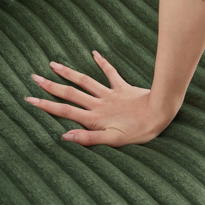 Canapé 4 places en velours côtelé de 133 pouces