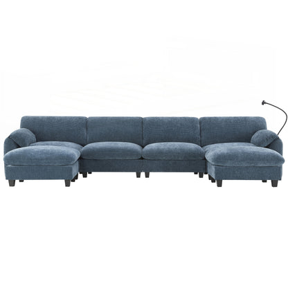 Canapé sectionnel modulaire de 140 pouces