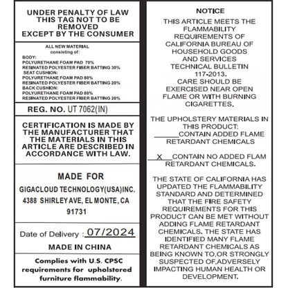 Canapé sectionnel modulaire de 140 pouces