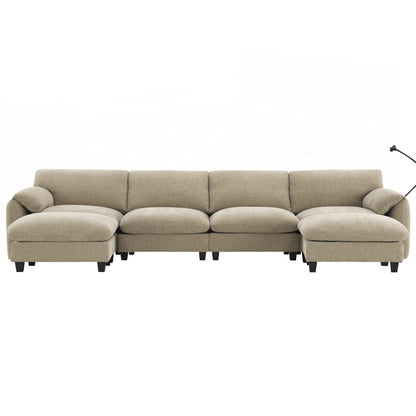 Canapé sectionnel modulaire de 140 pouces