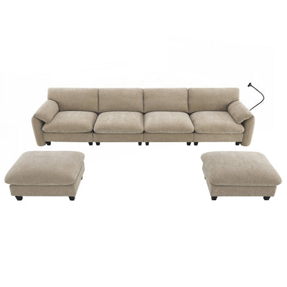 Canapé sectionnel modulaire de 140 pouces