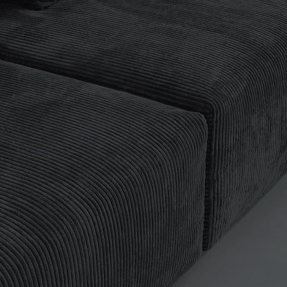 Canapé sectionnel contemporain en velours côtelé 142 Canapé profond classique