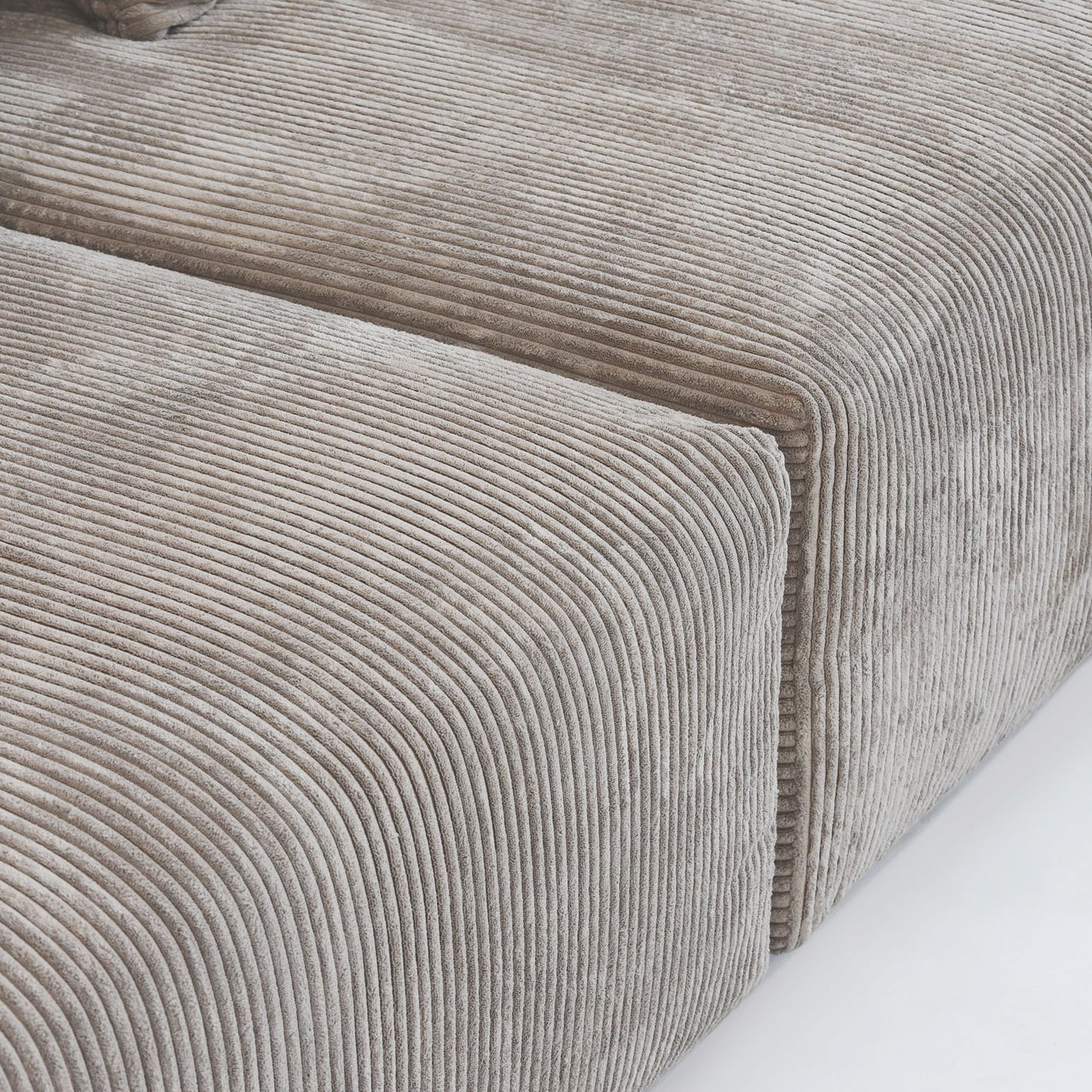 Canapé sectionnel contemporain en velours côtelé 142 Canapé profond classique