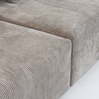 Canapé sectionnel contemporain en velours côtelé 142 Canapé profond classique