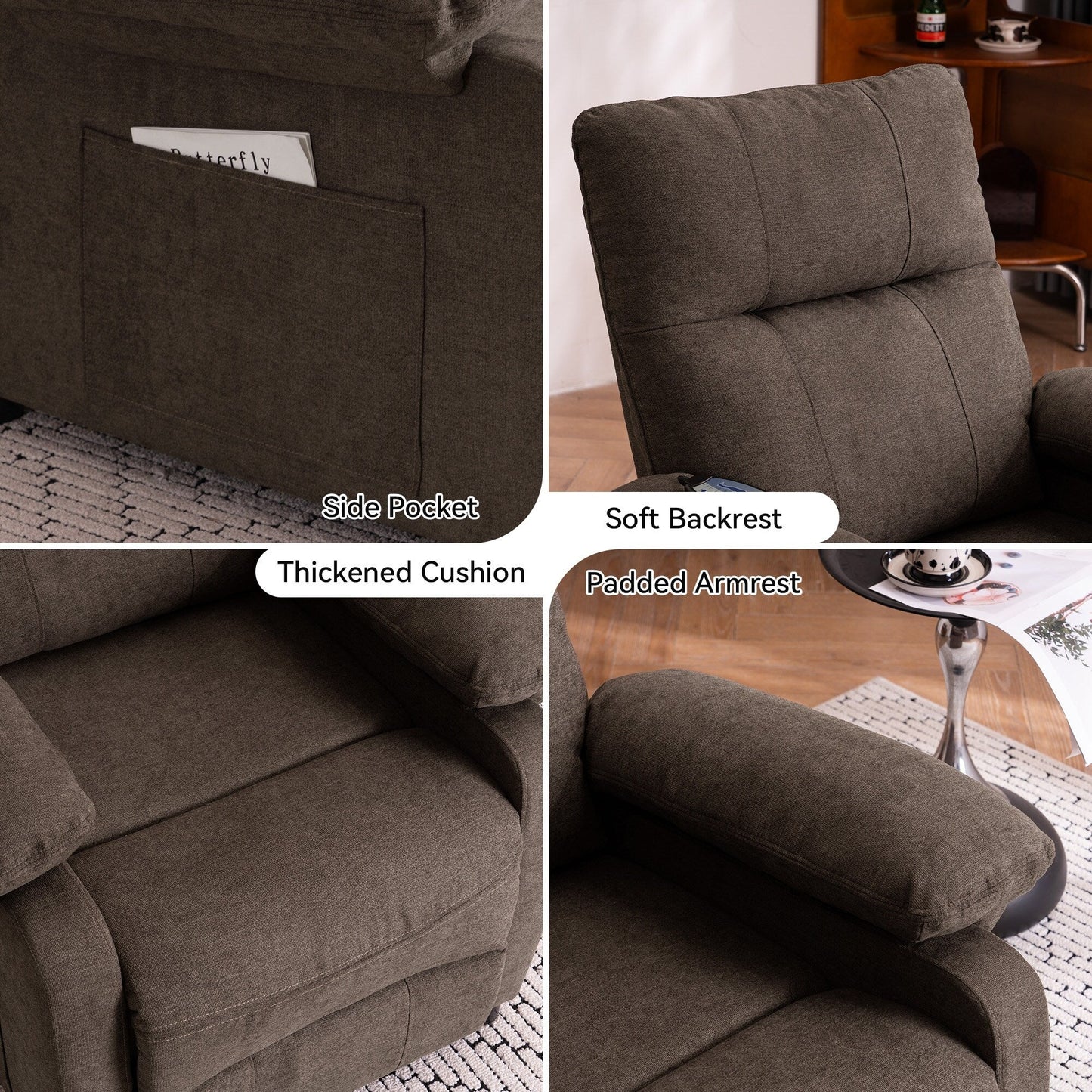 Fauteuil inclinable à 160° pour personnes âgées